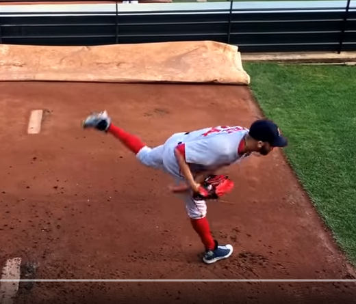 Pitch mechanics flat back position image